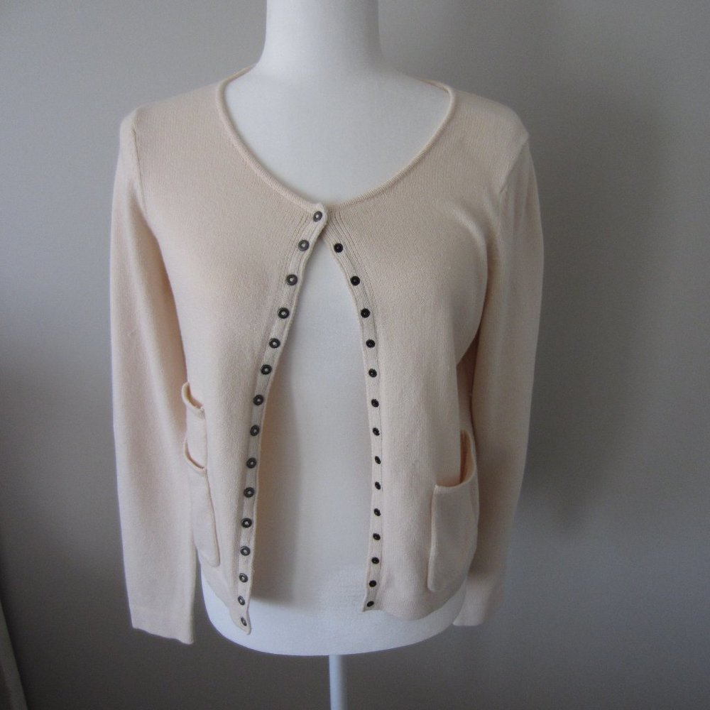 Long Sleeve button down sweater/blouse, M
